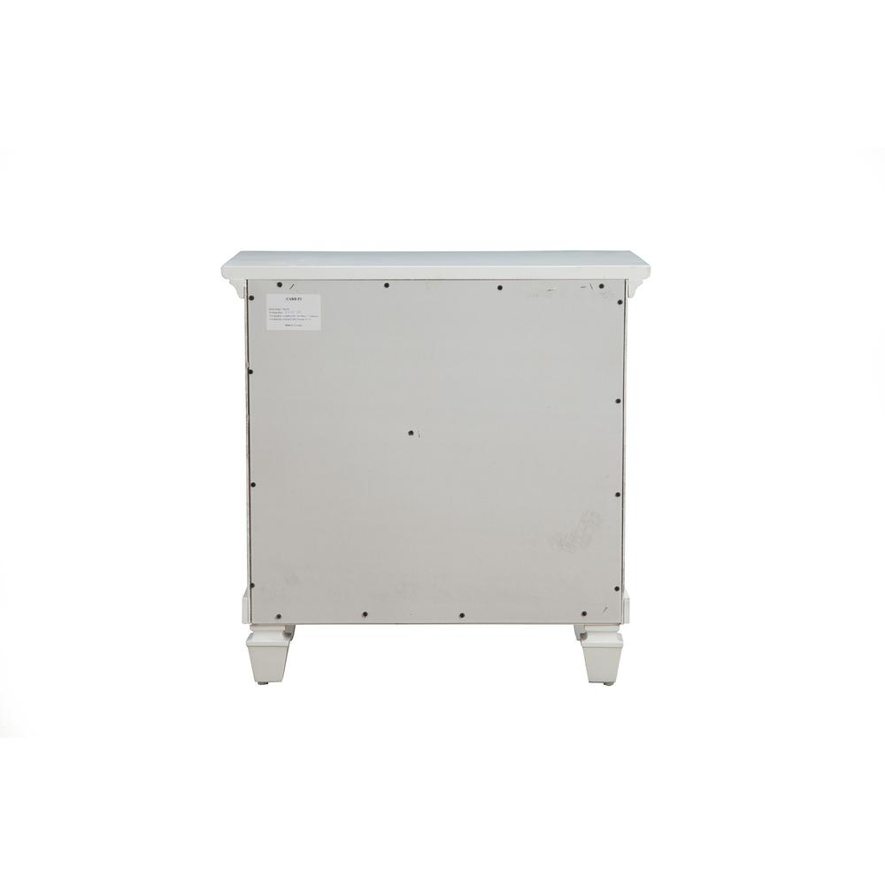 Winchester 3 Drawer Nightstand, White. Picture 4