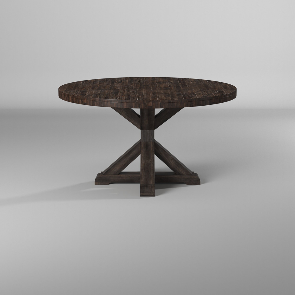 Newberry Round Dining Table, Salvaged Grey. Picture 5