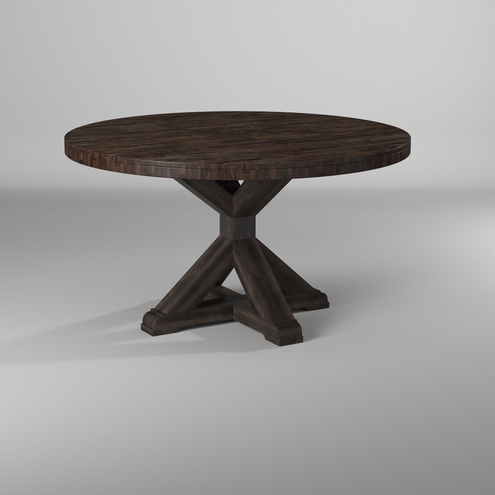 Newberry Round Dining Table, Salvaged Grey. Picture 7