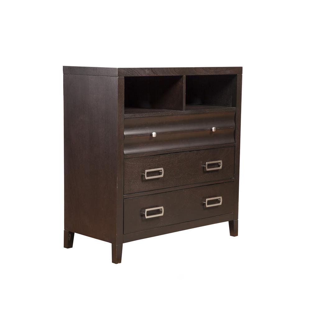 Legacy 3 Drawer TV Media Chest, Black Cherry. Picture 2