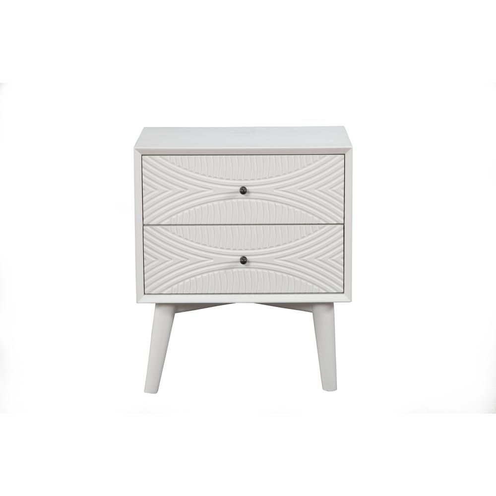 Tranquility Nightstand, White. Picture 1