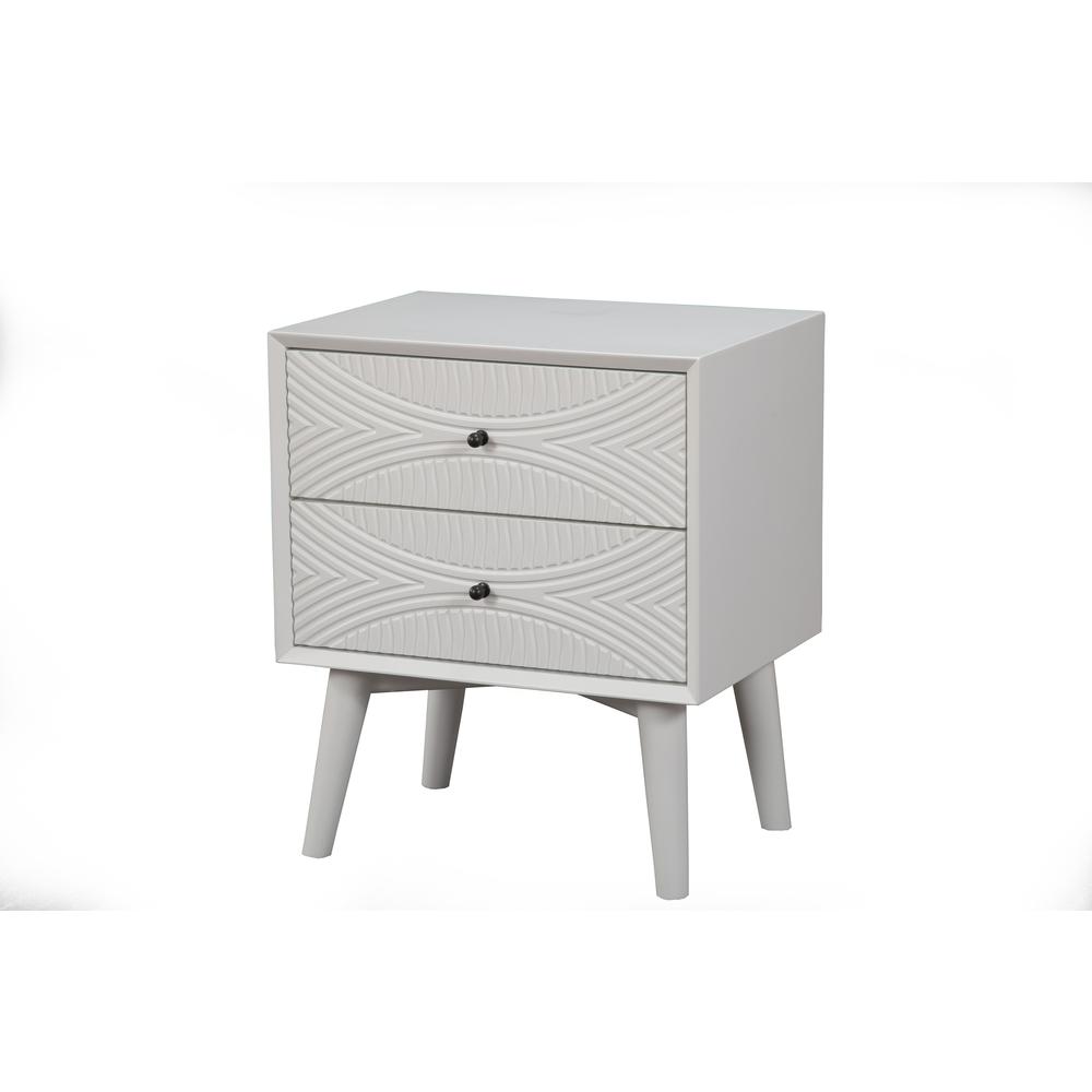 Tranquility Nightstand, White. Picture 2
