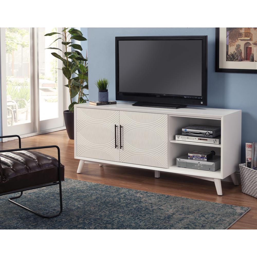 Tranquility TV Console, White. Picture 2