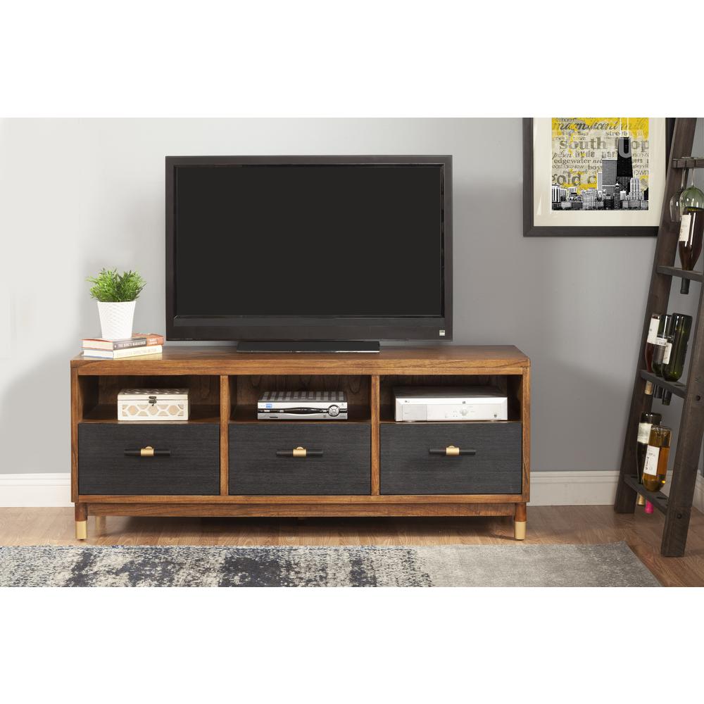 Belham 3 Drawer TV Console. Picture 1