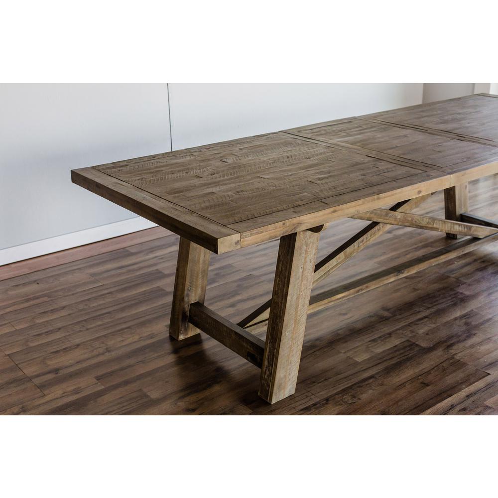 Newberry Extension Dining Table, Weathered Natural. Picture 8
