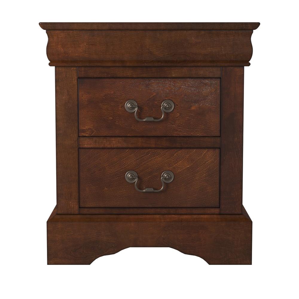 West Haven 2 Drawer Nightstand, Cappuccino. Picture 2