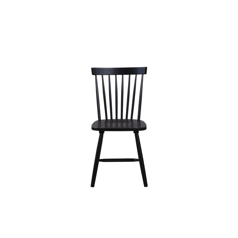 Lyra Set of 2 Side Chairs, Black. Picture 2