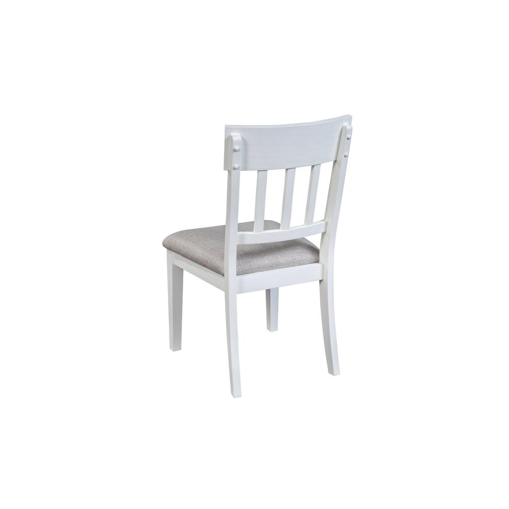 Donham Set of 2 Side Chairs, White. Picture 3