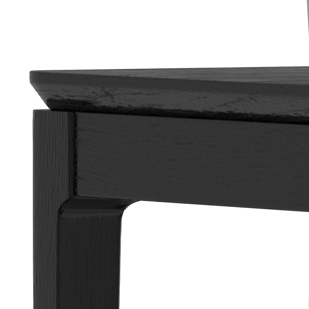 Cove Rectangular Dining Table, Vintage Black. Picture 8