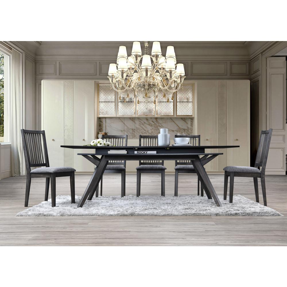 Lennox Rectangular Extension Dining Table, Dark Tobacco. Picture 2