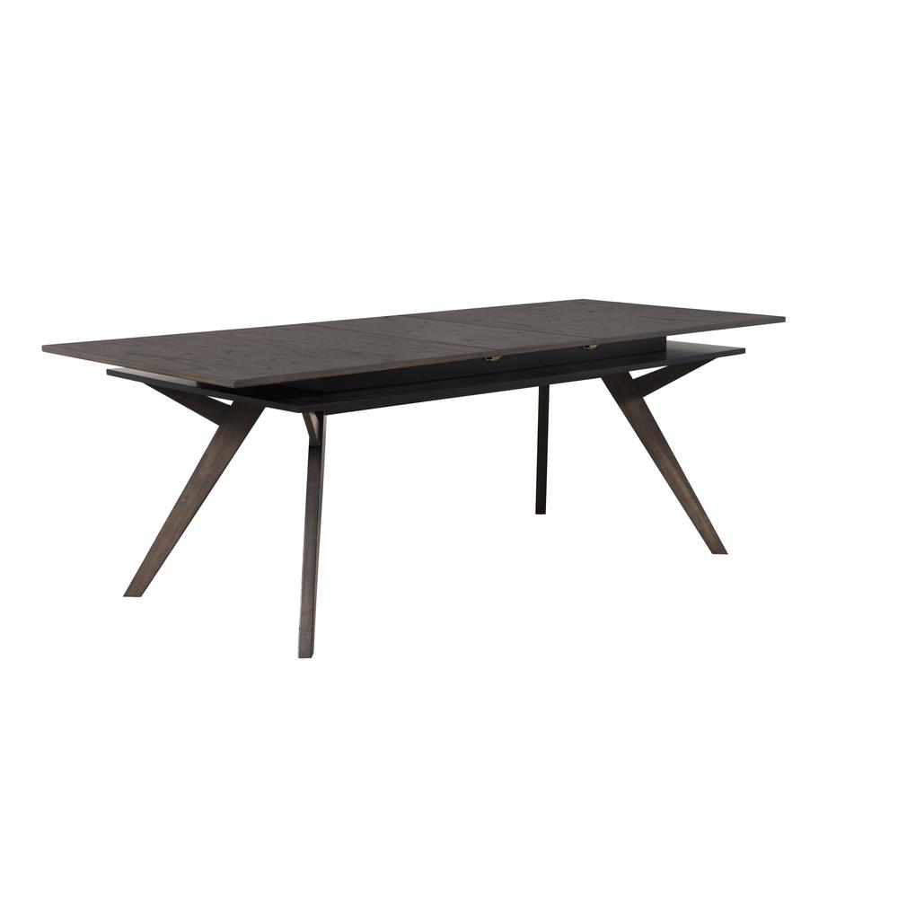 Lennox Rectangular Extension Dining Table, Dark Tobacco. Picture 1