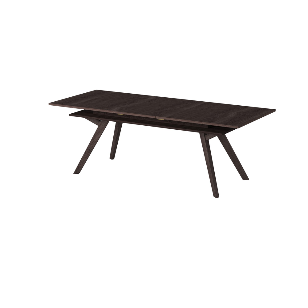 Lennox Rectangular Extension Dining Table, Dark Tobacco. Picture 8