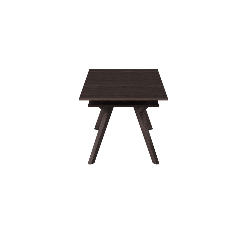 Lennox Rectangular Extension Dining Table, Dark Tobacco. Picture 9