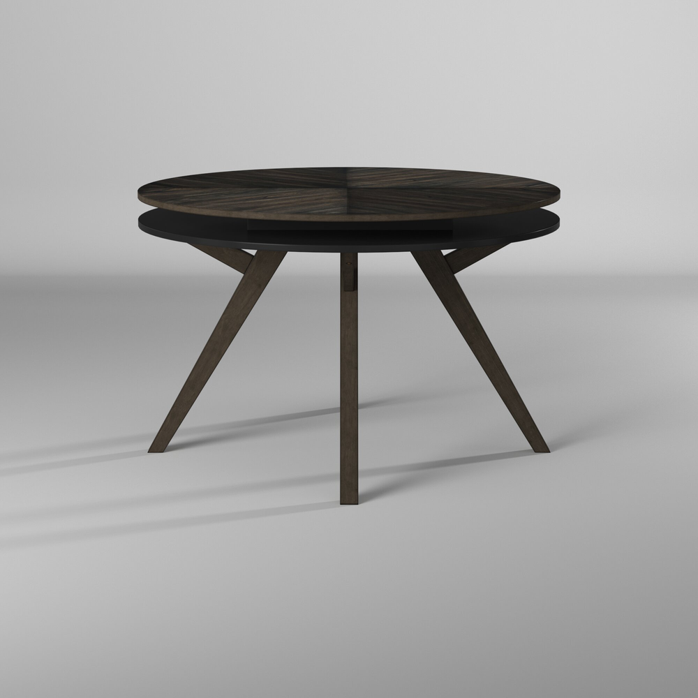 Lennox Round Dining Table, Dark Tobacco. Picture 4