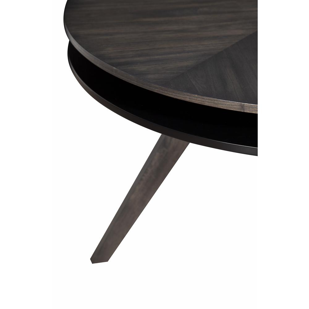 Lennox Round Dining Table, Dark Tobacco. Picture 8