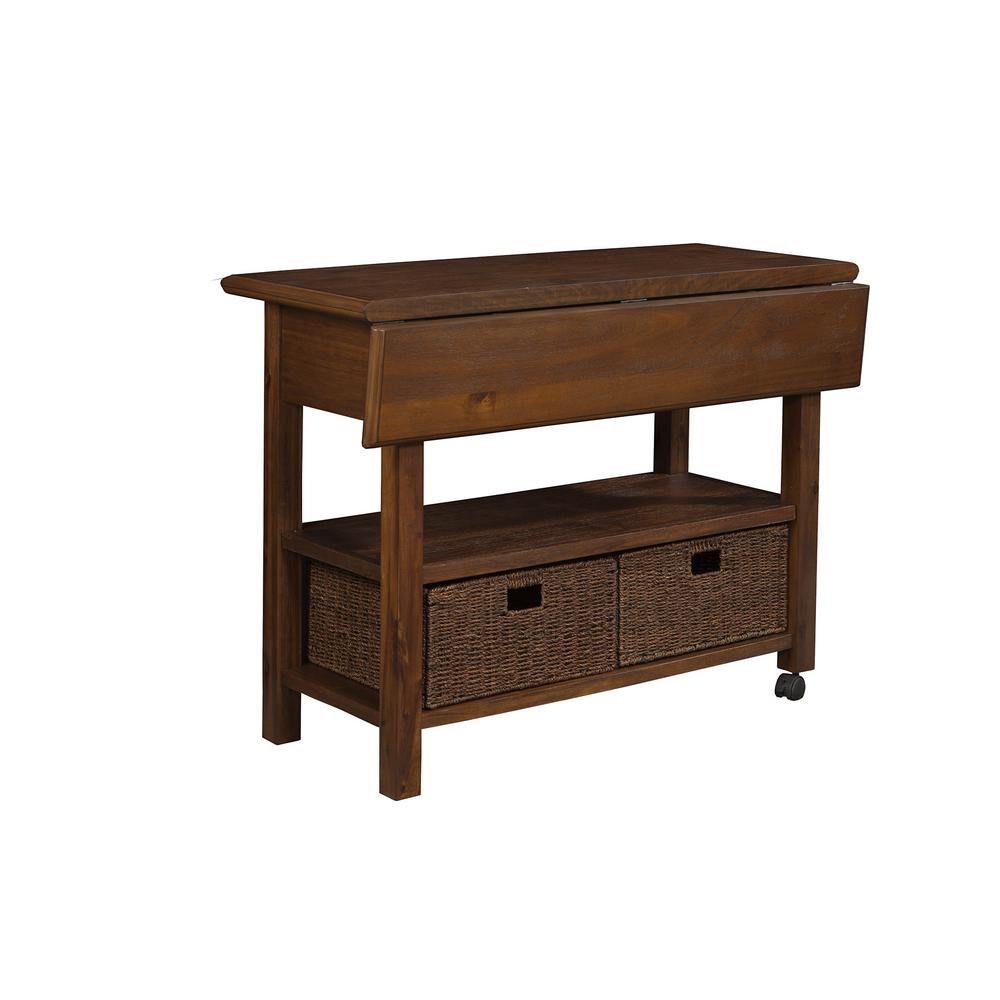 Caldwell Kitchen Cart, Antique Cappuccino. Picture 4