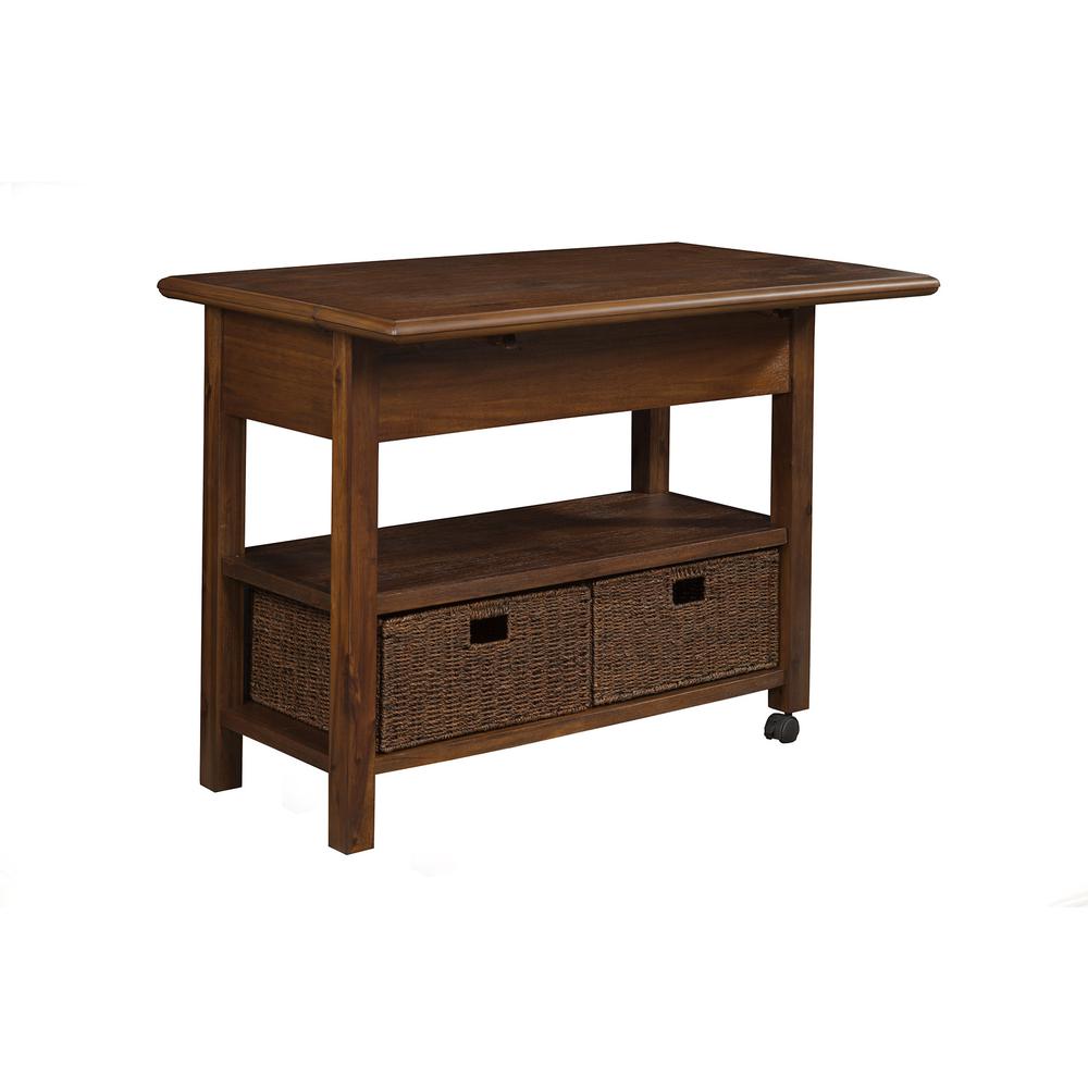 Caldwell Kitchen Cart, Antique Cappuccino. Picture 5