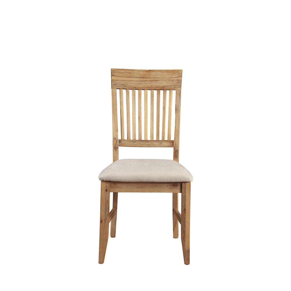 Aspen Set of 2 Side Chair, Antique Natural. Picture 3