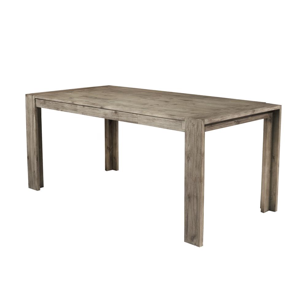 Seashore Fixed Top Dining Table, Antique Natural. Picture 1