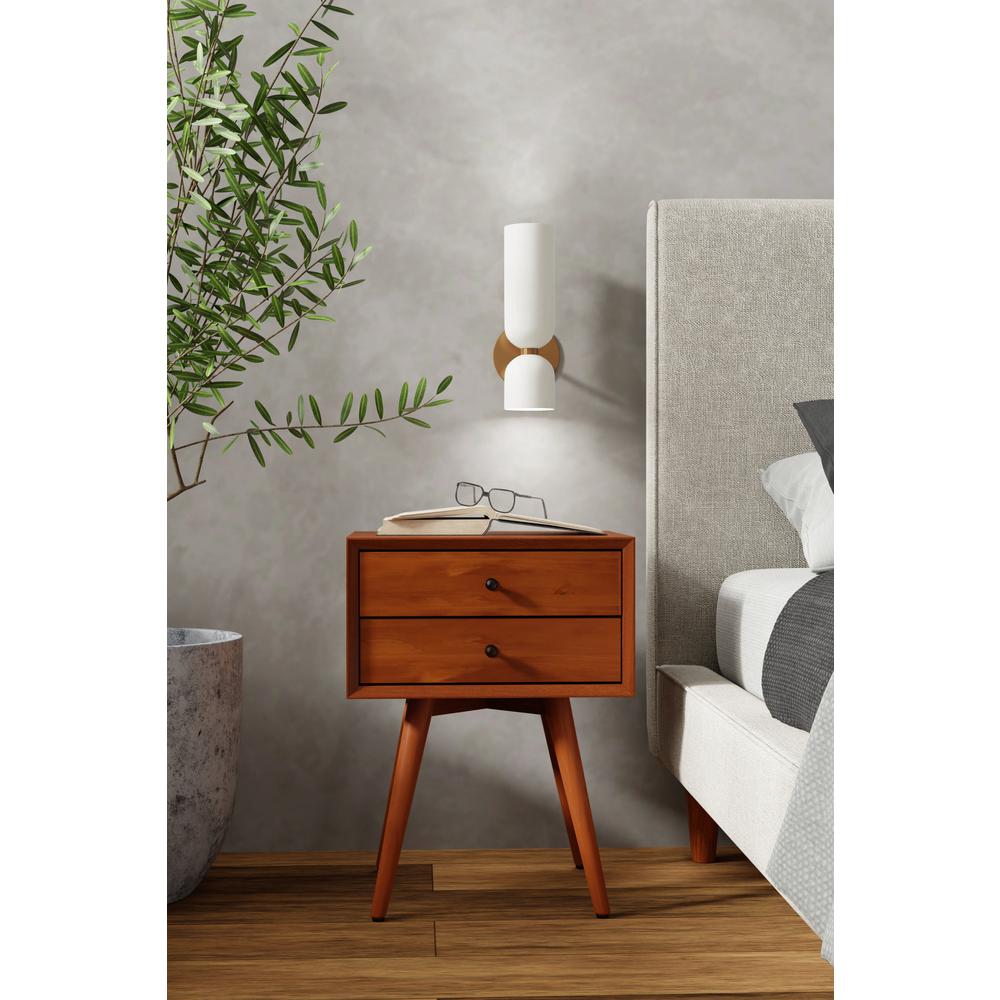 Flynn Small Nightstand, Acorn. Picture 1