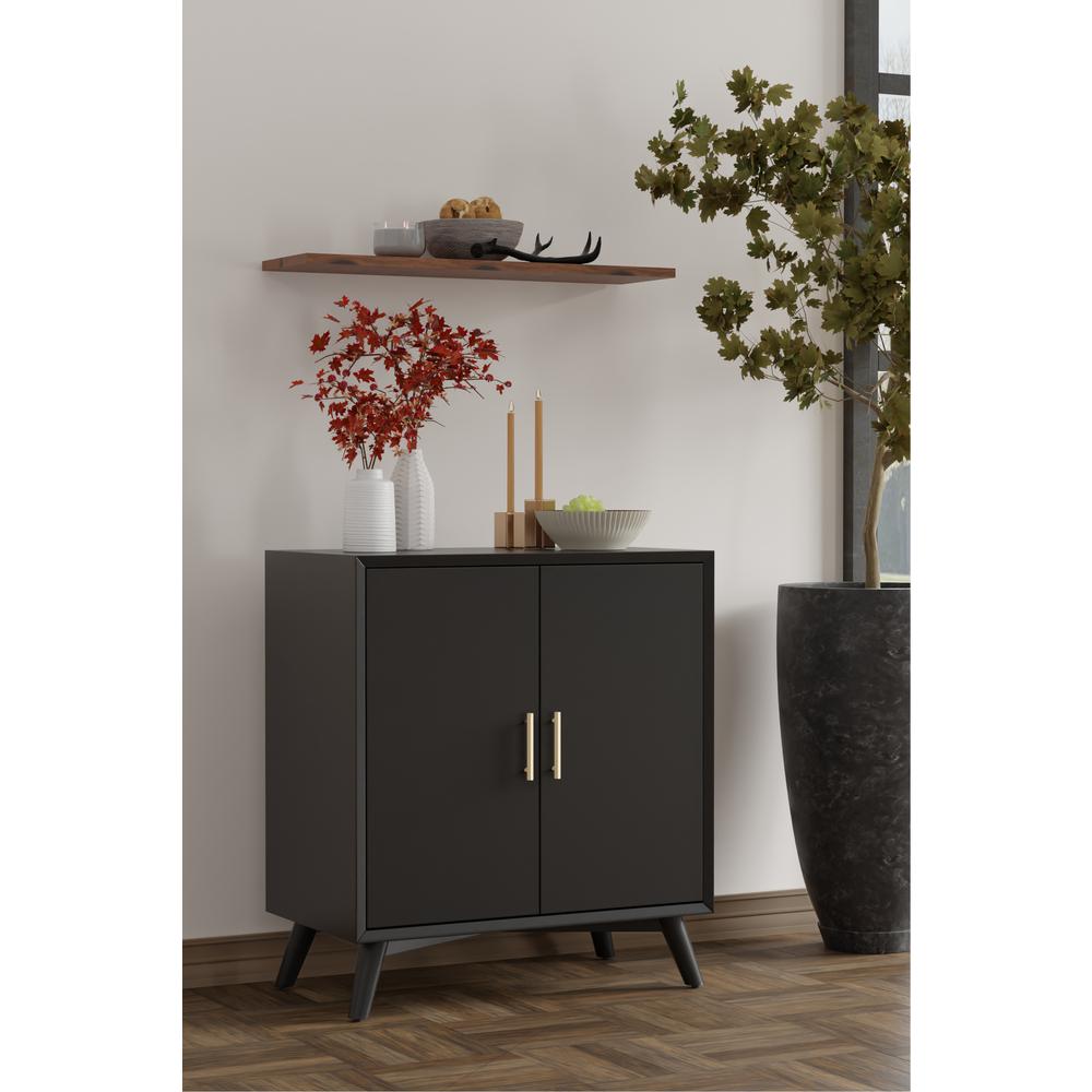 Flynn Small Bar Cabinet, Black. Picture 1