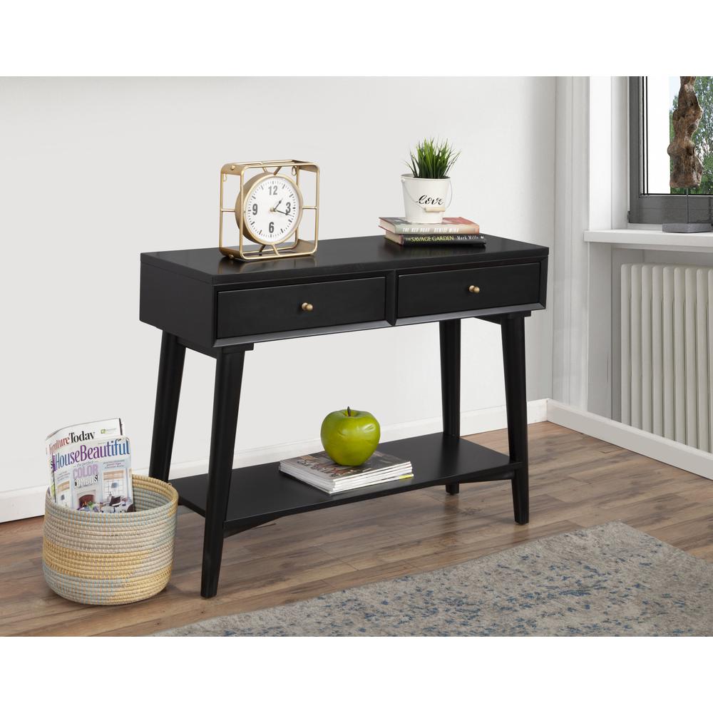 Flynn Console Table, Black. Picture 2