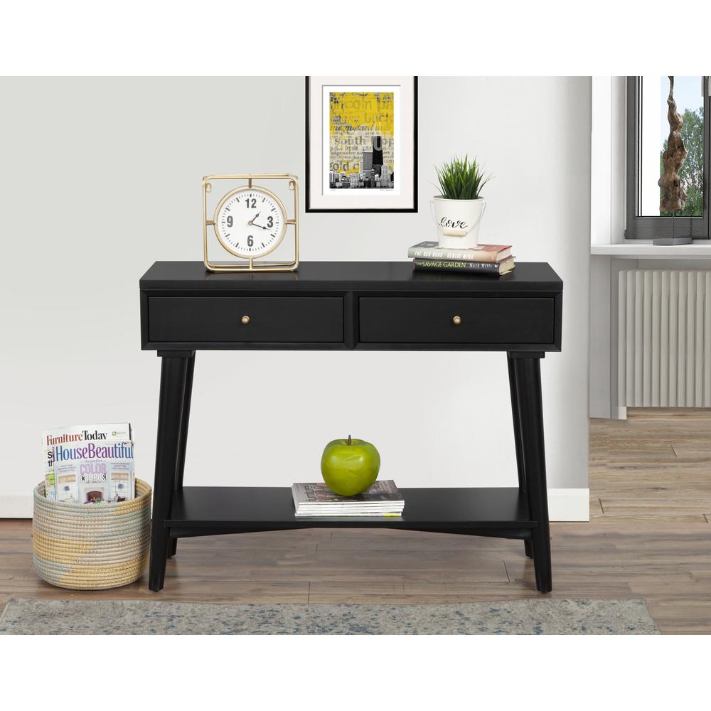 Flynn Console Table, Black. Picture 3
