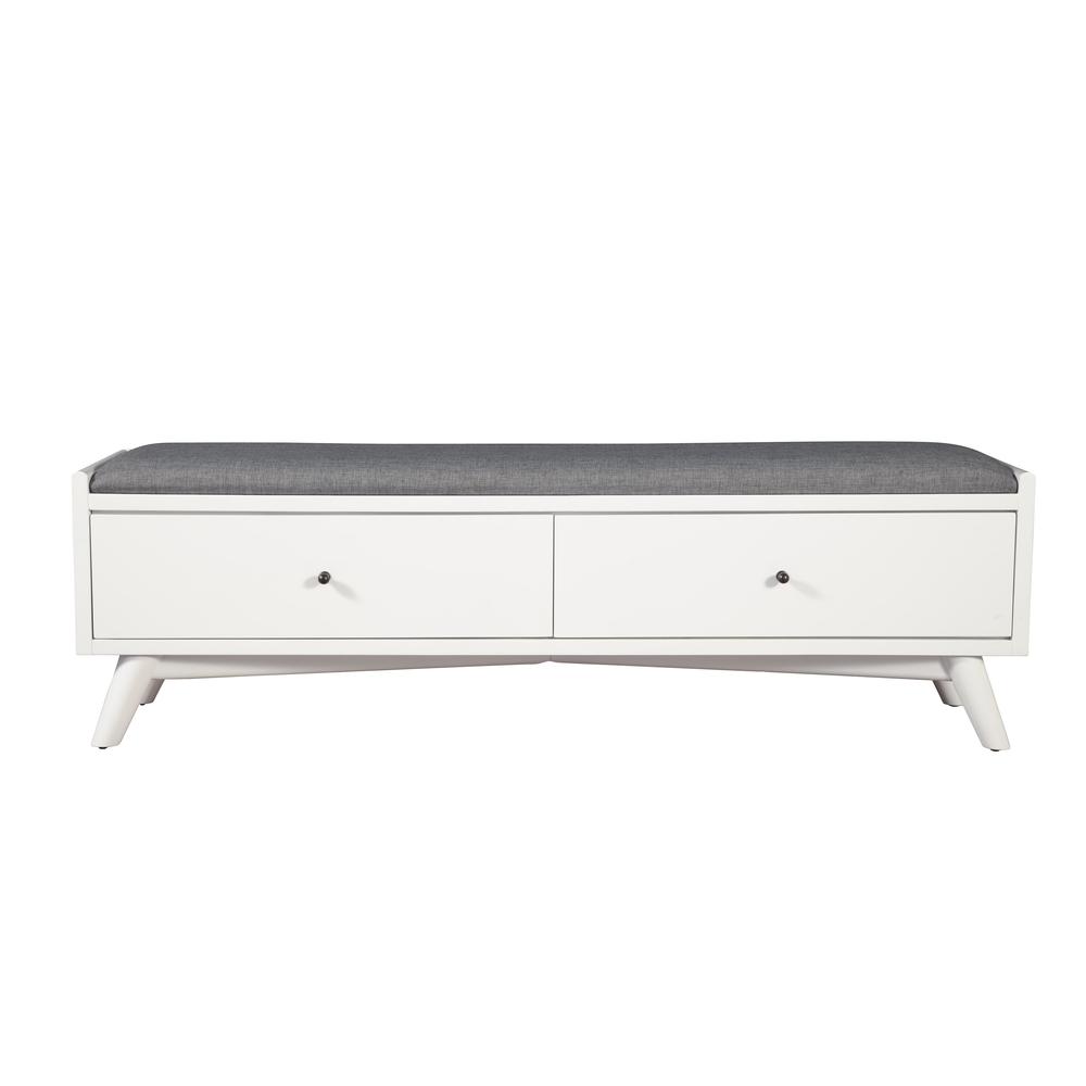 Flynn Bench, White. Picture 2