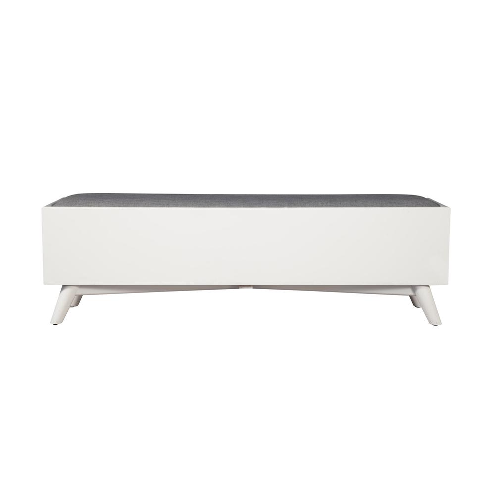 Flynn Bench, White. Picture 3