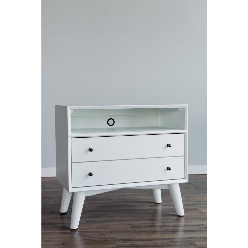 Flynn Large Nightstand, White. Picture 4