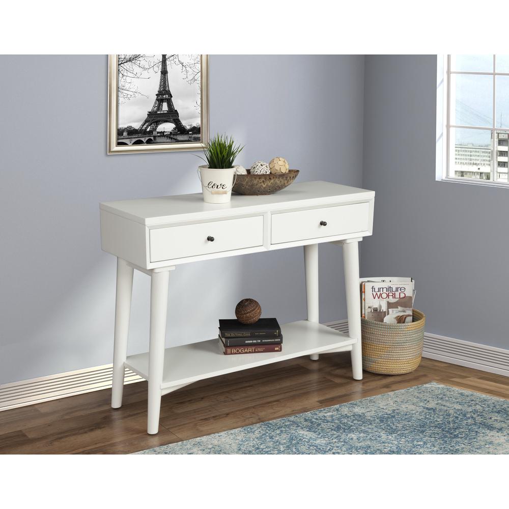 Flynn Console Table, White. Picture 3