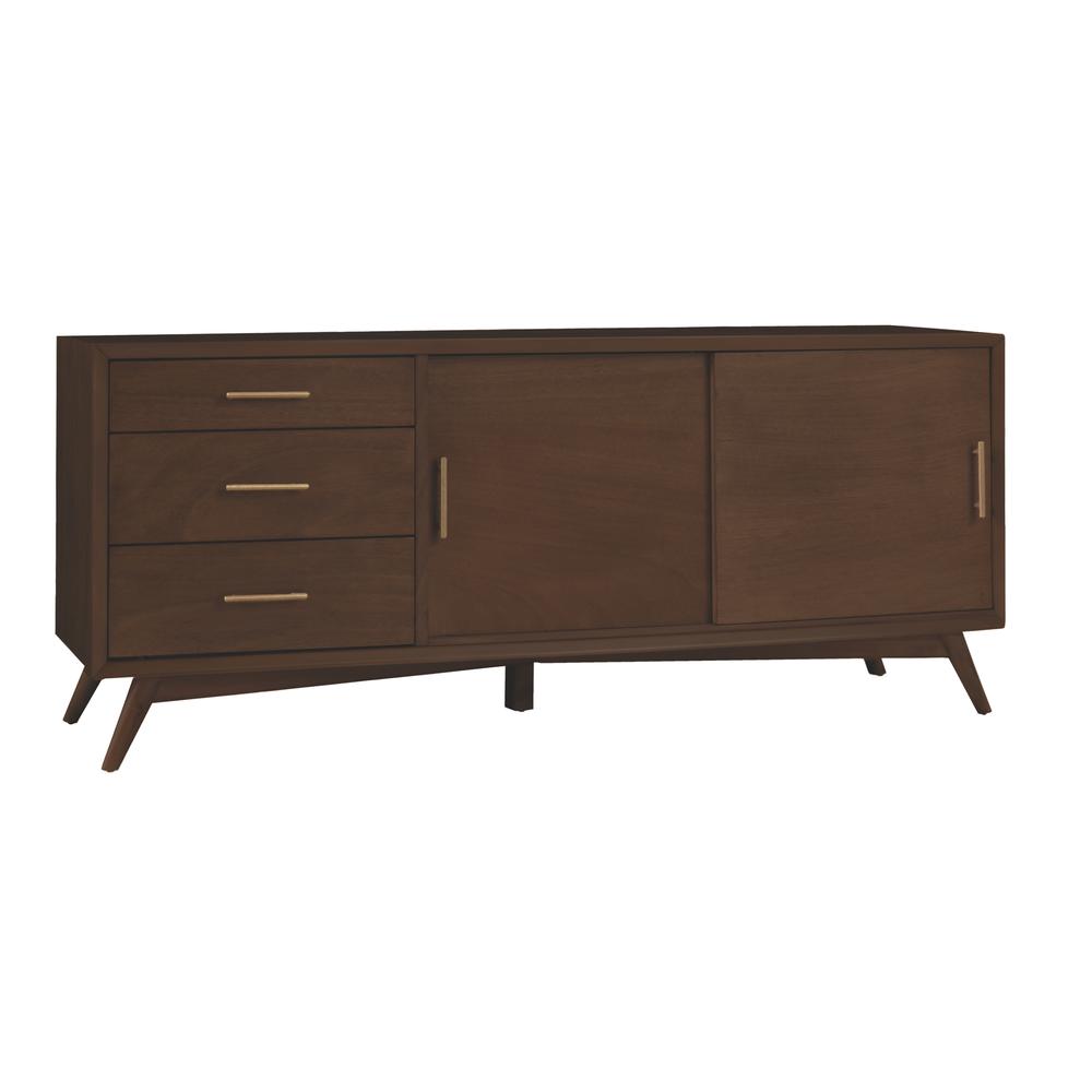 Flynn Large TV Console, Walnut. Picture 5