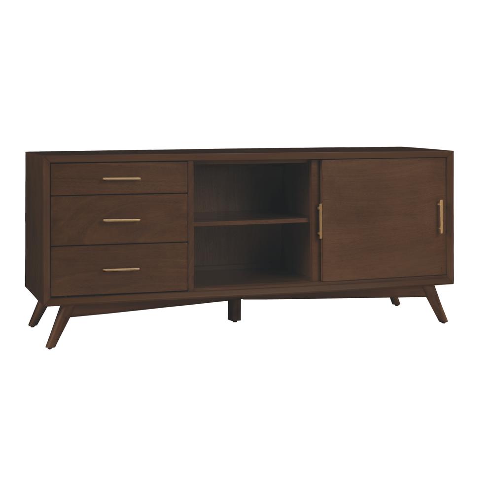 Flynn Large TV Console, Walnut. Picture 6