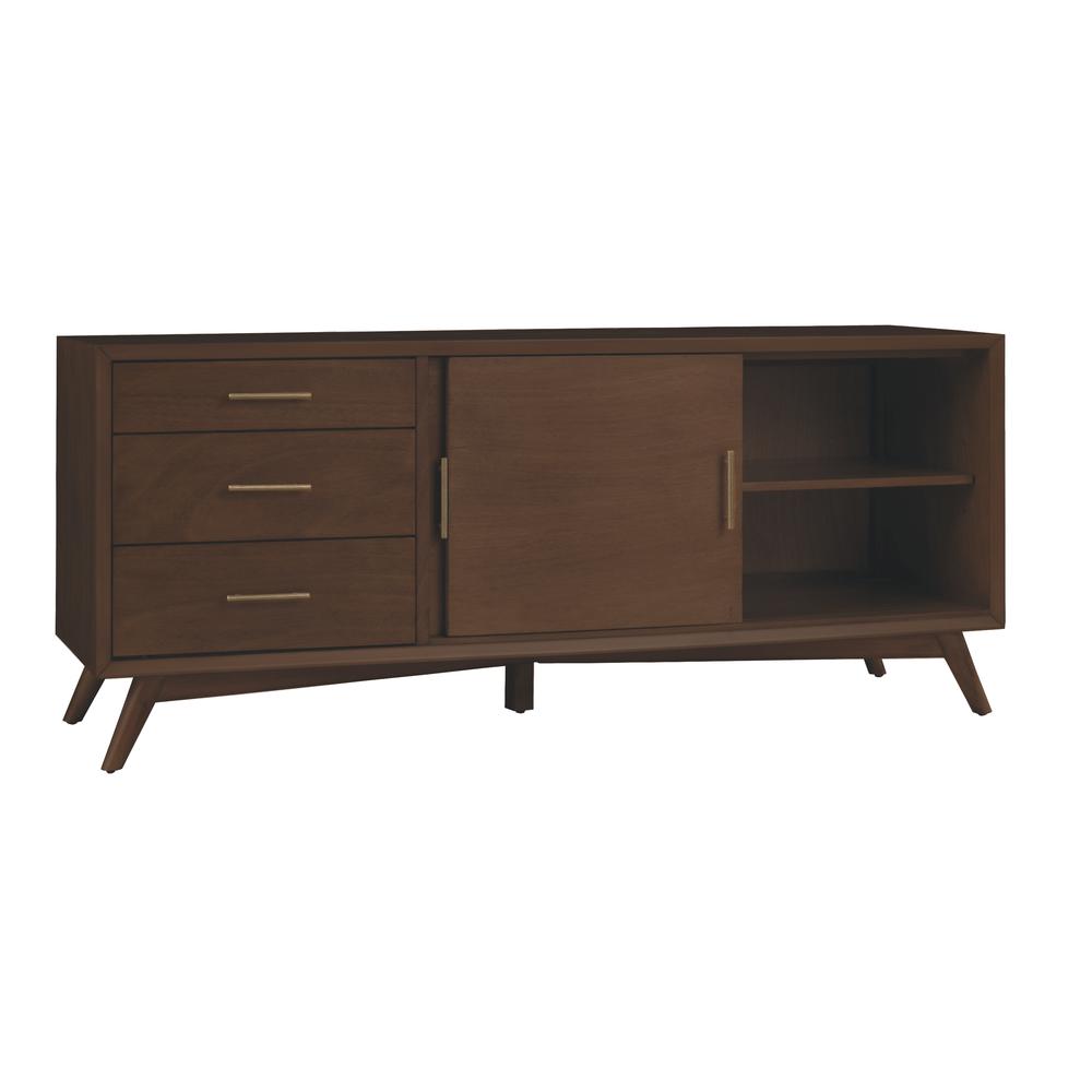 Flynn Large TV Console, Walnut. Picture 7