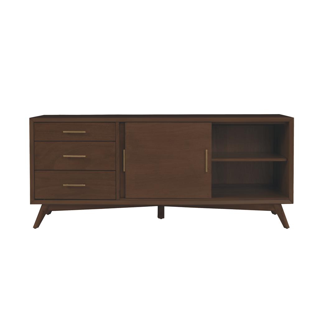 Flynn Large TV Console, Walnut. Picture 8