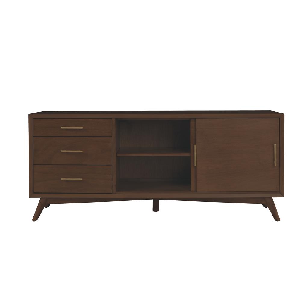 Flynn Large TV Console, Walnut. Picture 4
