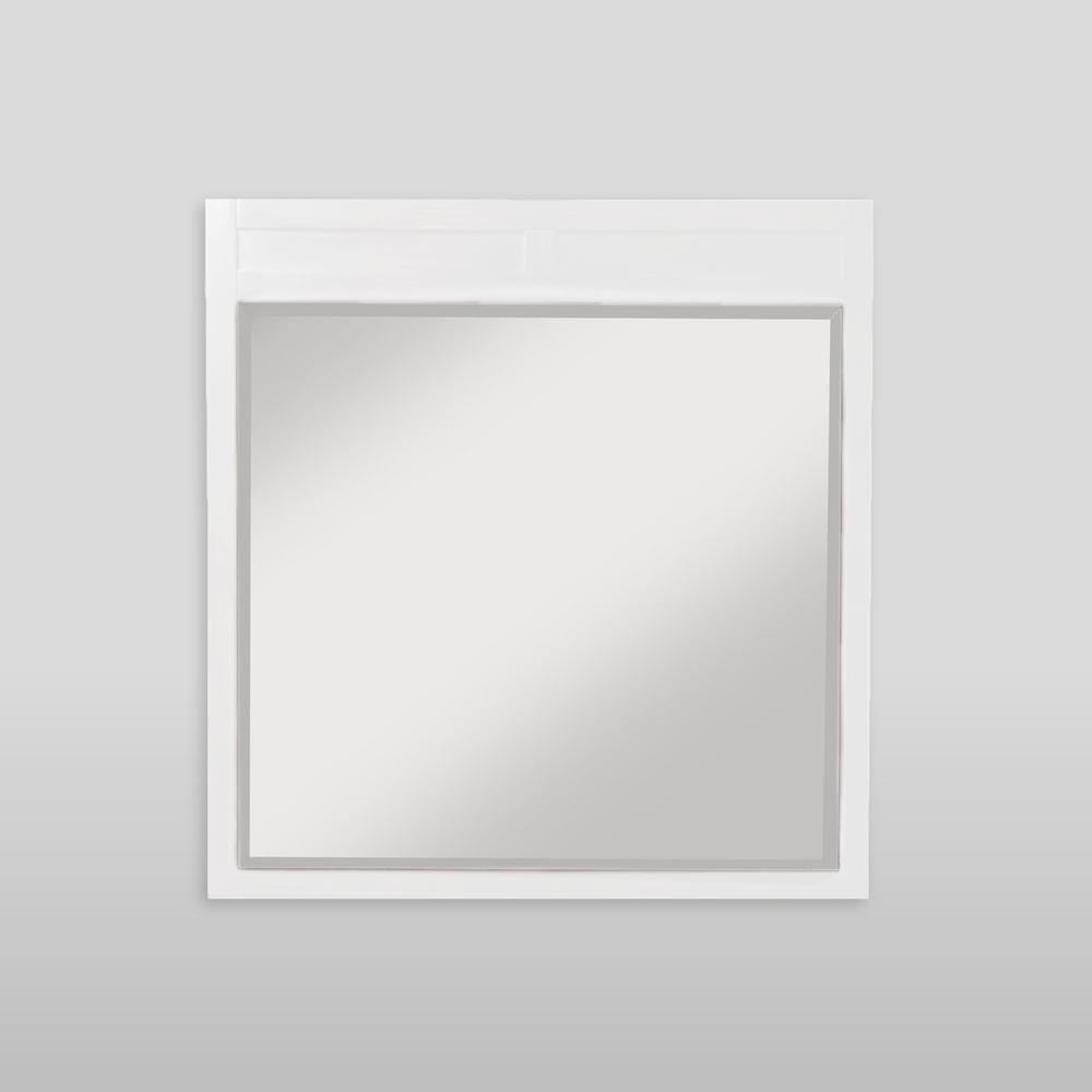 Carmel Mirror, White. Picture 1