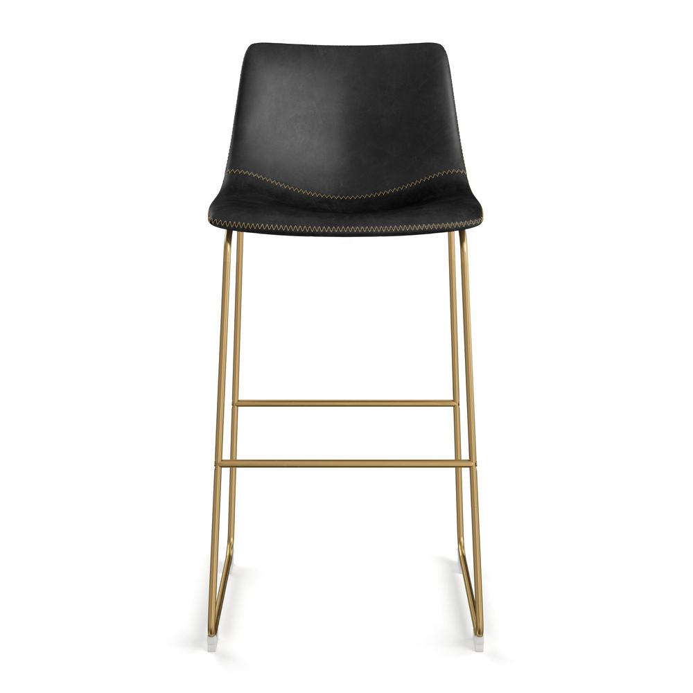 Petra Barstool, Black-Gold Frame. Picture 2