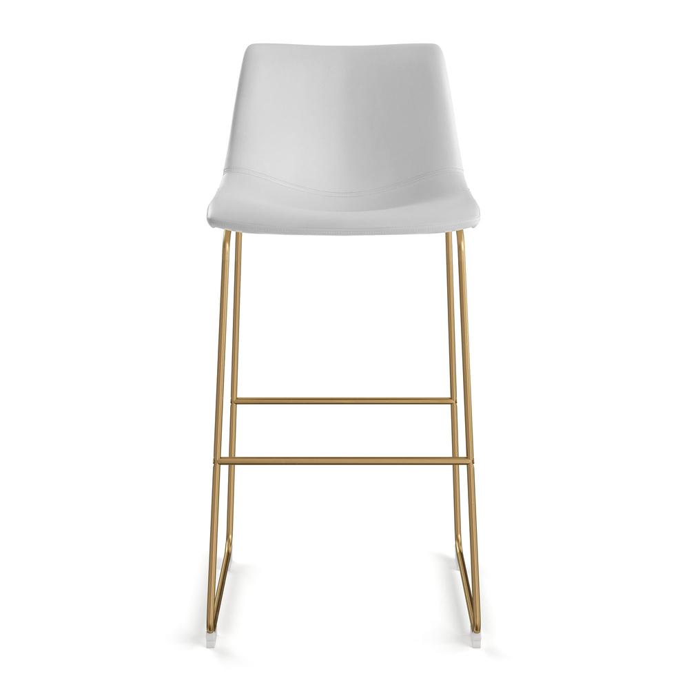 Petra Barstool, White-Gold Frame. The main picture.