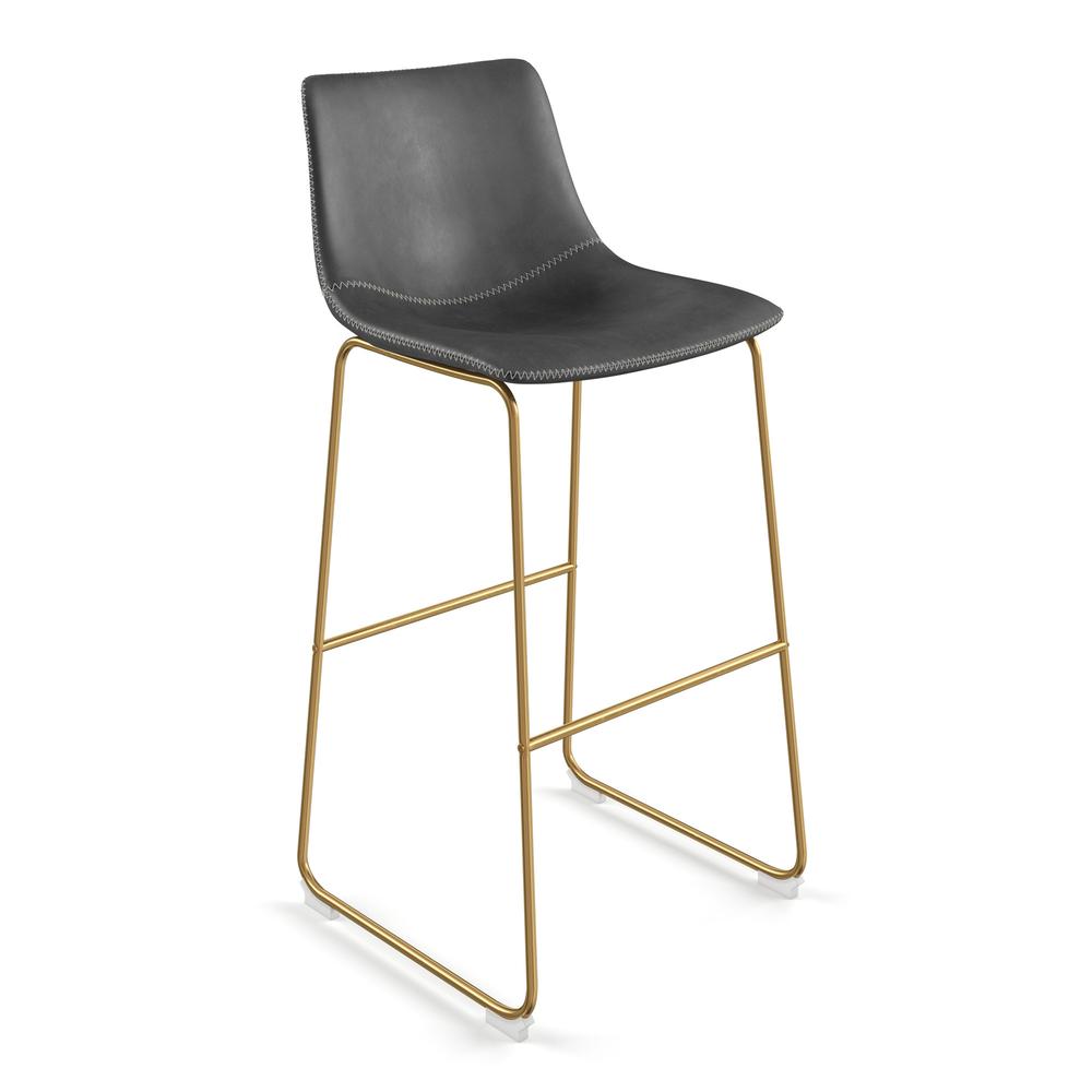 Petra Barstool, Grey-Gold Frame. Picture 1