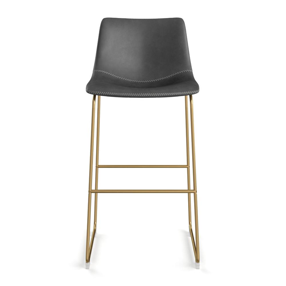Petra Barstool, Grey-Gold Frame. Picture 2
