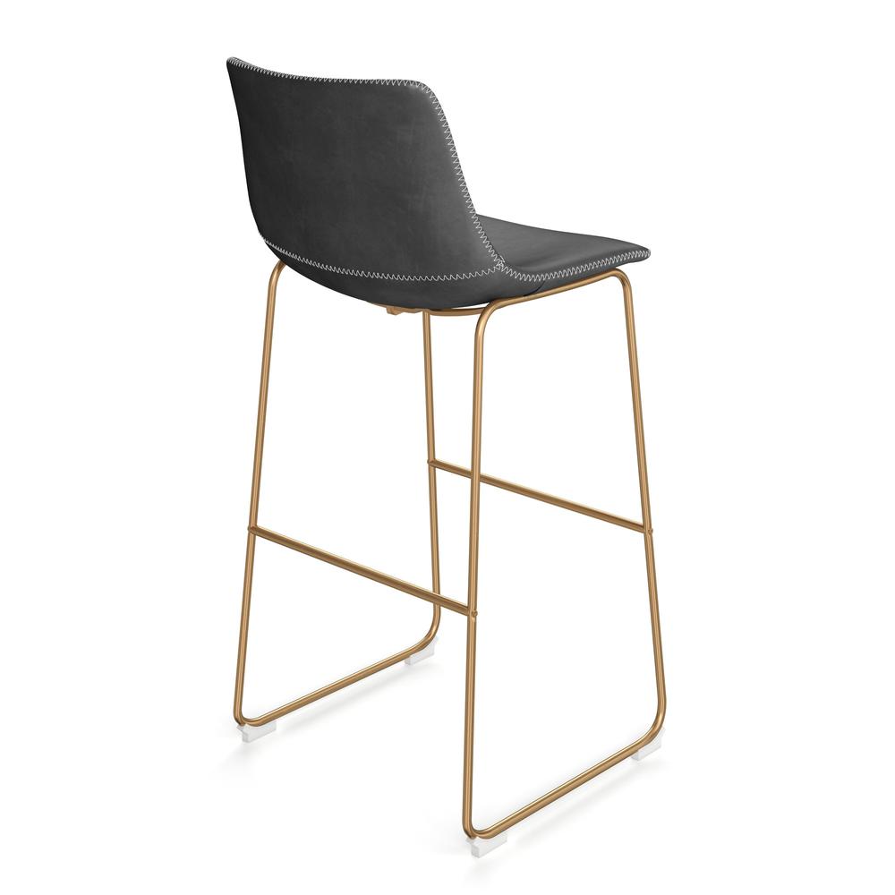 Petra Barstool, Grey-Gold Frame. Picture 3