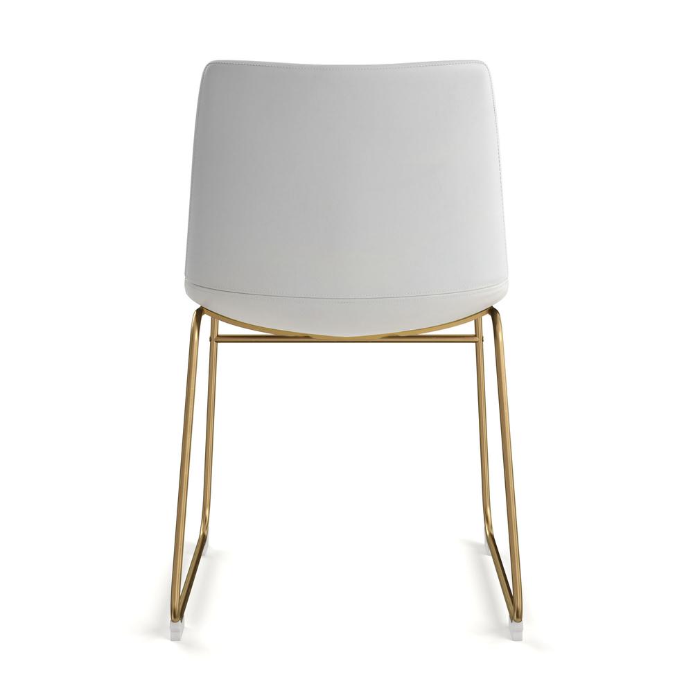 Petra Side Chairs with Gold Legs (Set of 2). Picture 4
