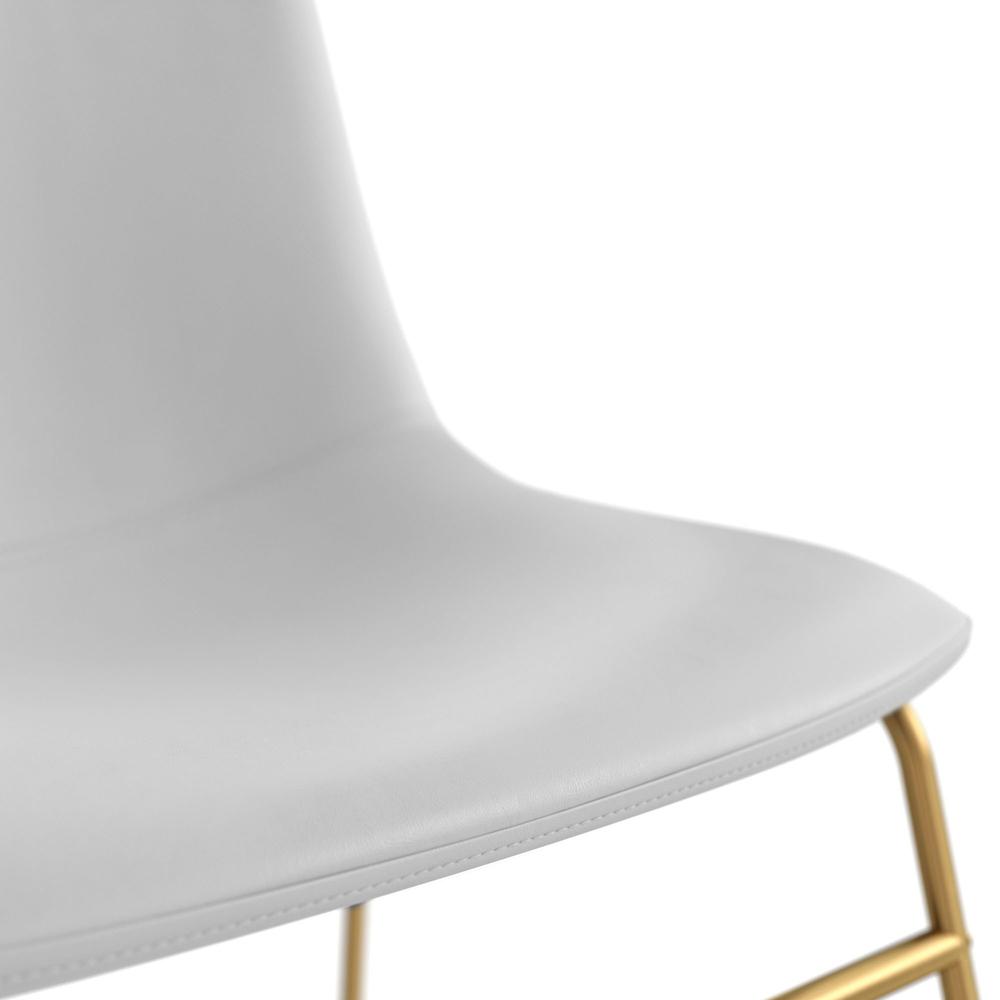 Petra Chairs - Set of 2 chair, White - Gold Frame. Picture 5