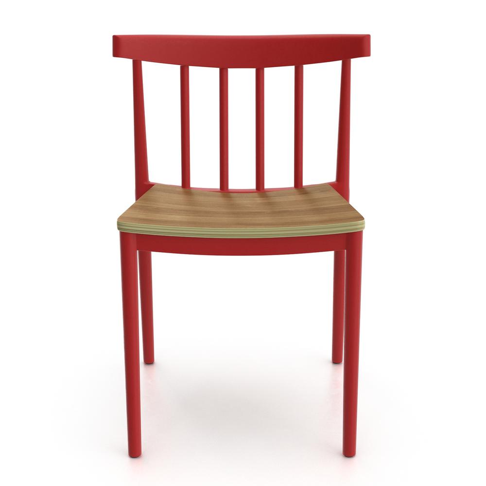Benjamin Side Chair, Red. Picture 2