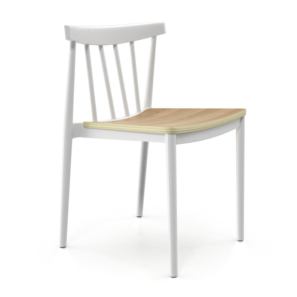 Benjamin Side Chair, White. Picture 1