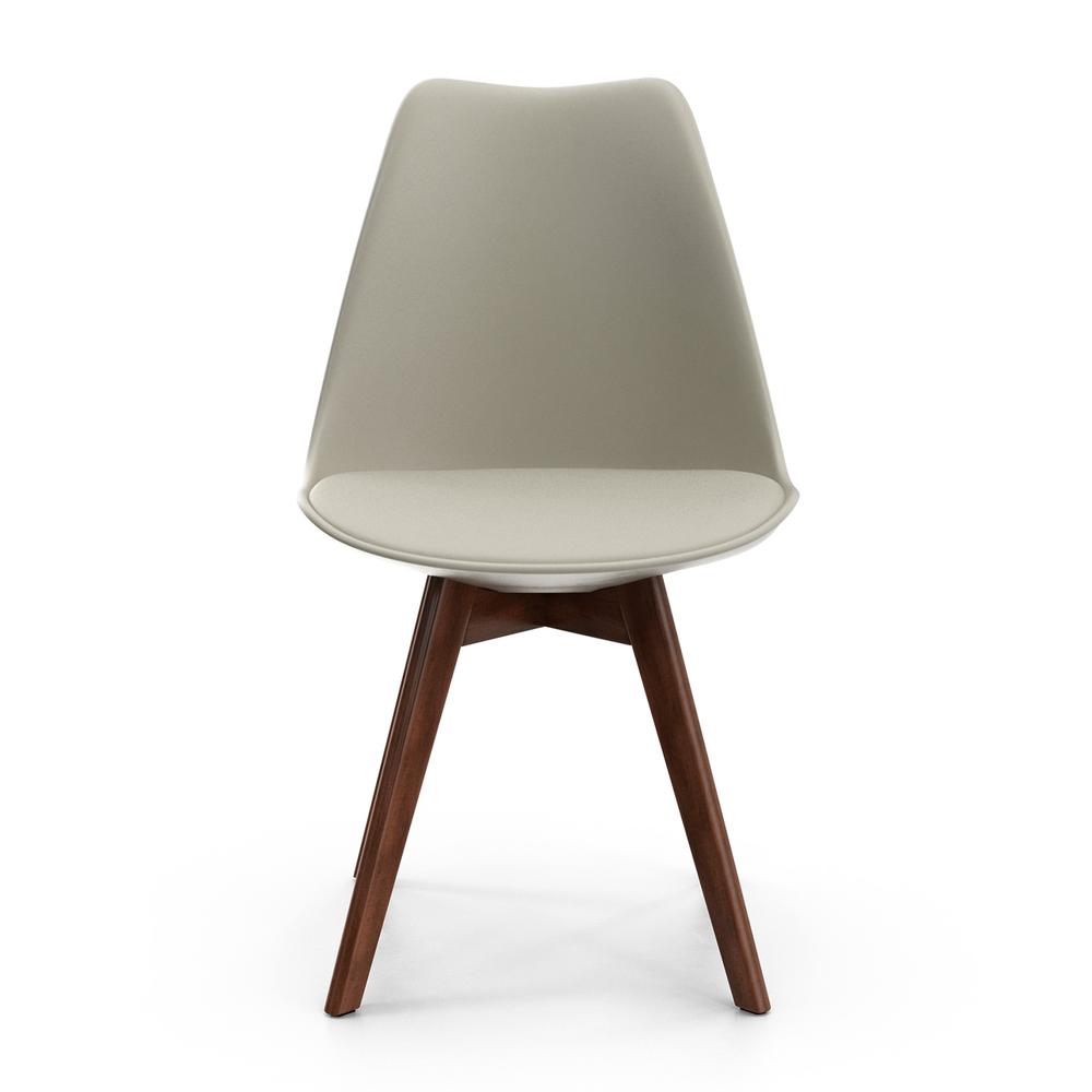 Celine - Natural Legs Side Chair, White / White Seat. Picture 7
