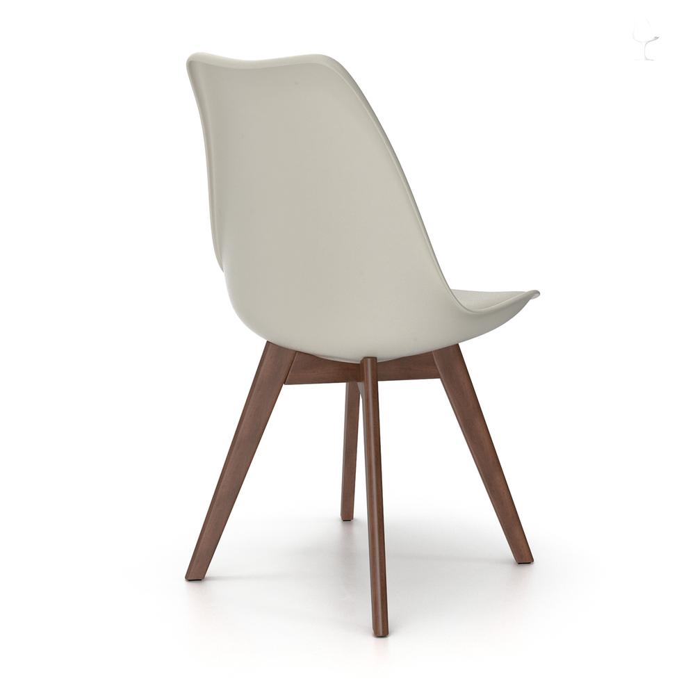 Celine - Natural Legs Side Chair, White / White Seat. Picture 13