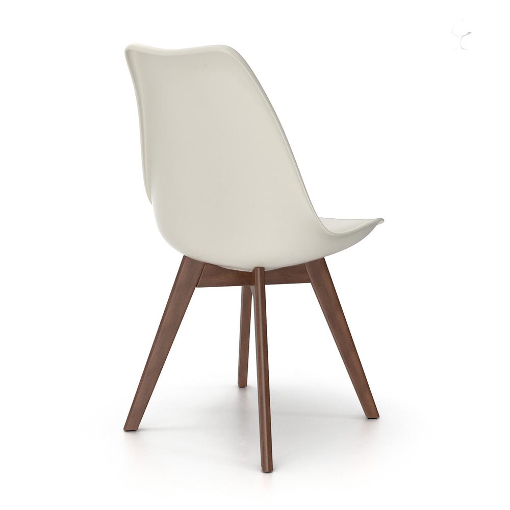 Celine - Natural Legs Side Chair, White / White Seat. Picture 16