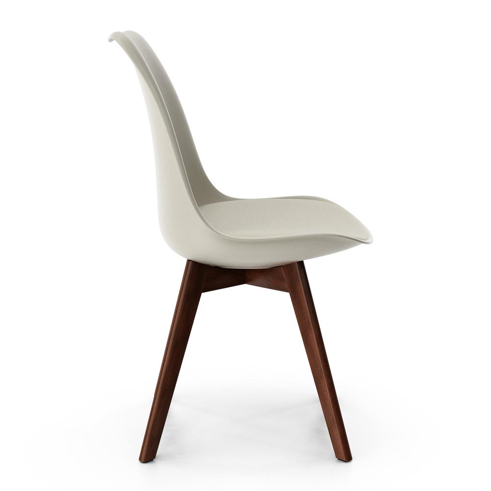 Celine - Natural Legs Side Chair, White / White Seat. Picture 18